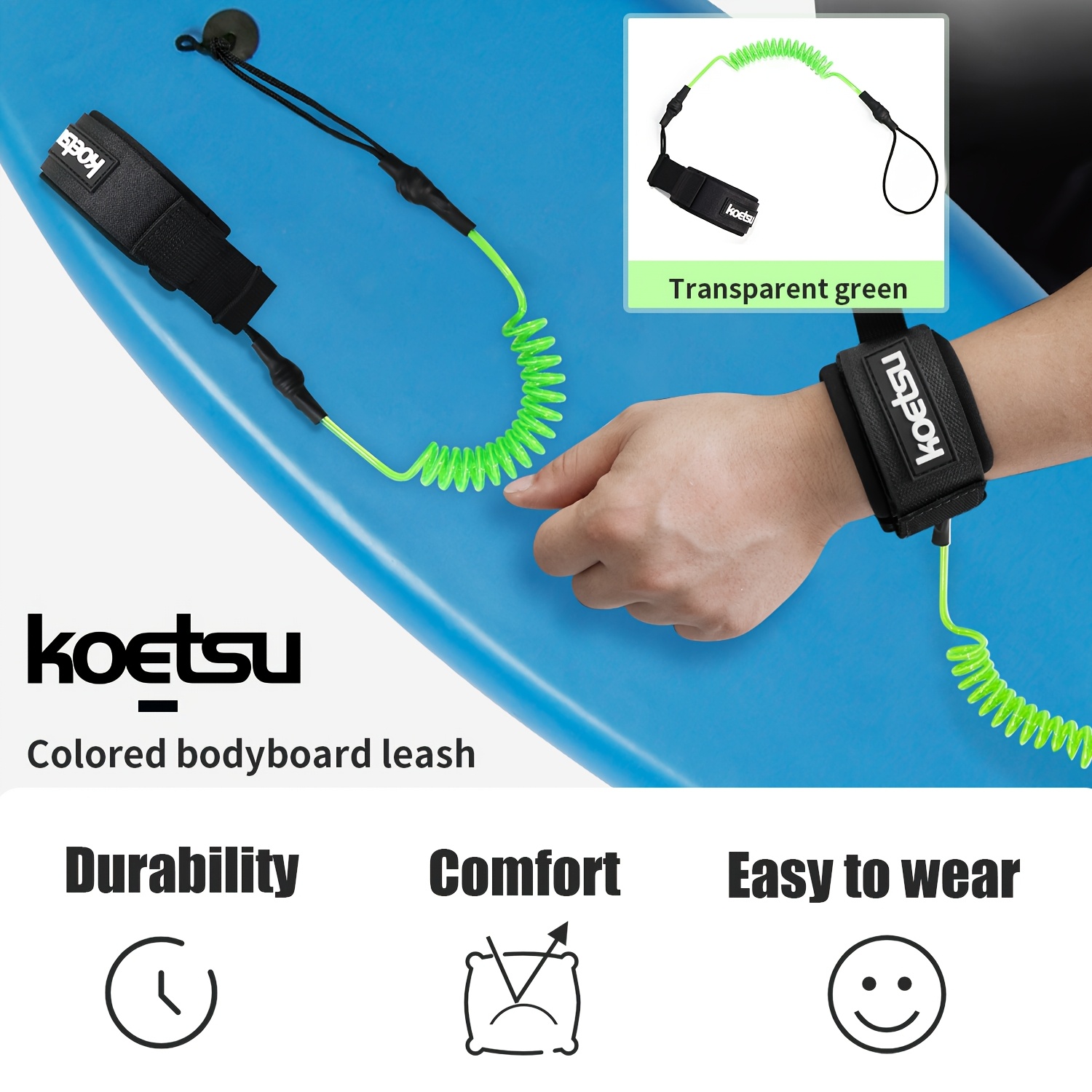 KOETSU Bodyboard Leash, 5mm TP - Stand Up Paddle Leash review and price
