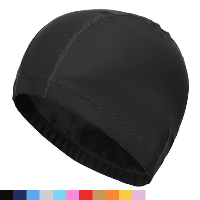 PU Fabric Swimming Cap Men Wom - Aquatic Sports Cap review and price