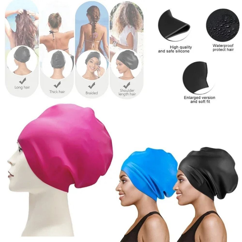 Elastic Silicone Swim Headgear - Aquatic Sports Cap review and price